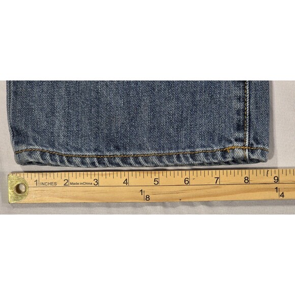 Gap Mens Blue Jeans Bootcut Mid Rise Medium Wash Cotton Denim Cowboy 34x34 - Picture 16 of 16